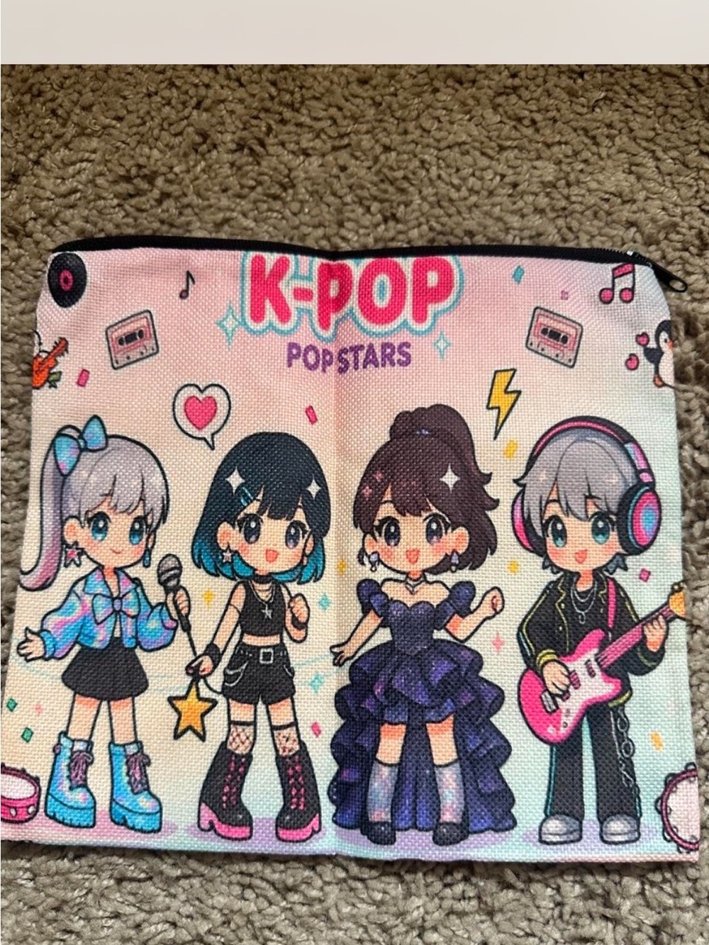 K-POP Popstars Pink Cosmetic Bag